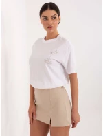 T shirt model 21795532 biały - FPrice T shirt model 21795532 biały - FPrice