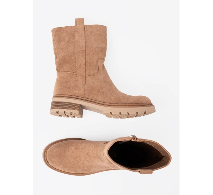 Stylové model 21290937 kotníčkové boty dámské na plochém podpatku Stylové model 21290937 kotníčkové boty dámské na plochém podpatku