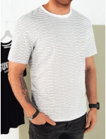 Pánské bílé tričko s potiskem FashionStreet RX5399