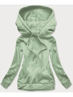 Dámská tepláková mikina v pistáciové barvě (W02-60)