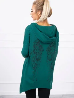 Mikina s potiskem model 21755704 zelená - K-Fashion