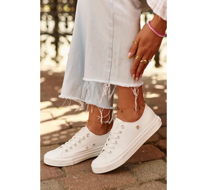 Klasické Dámské Tenisky Big Star NN274285 Bílé Klasické Dámské Tenisky Big Star NN274285 Bílé