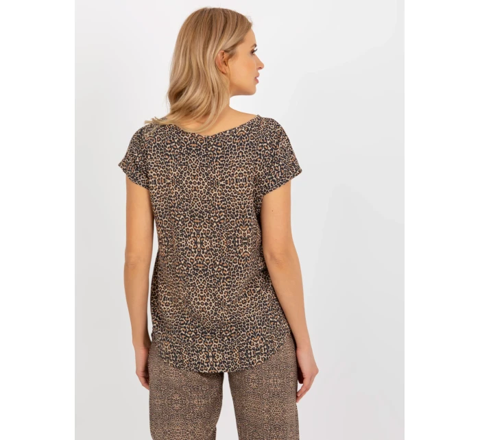 Halenka D73771R10978Q hnědá Halenka D73771R10978Q hnědá