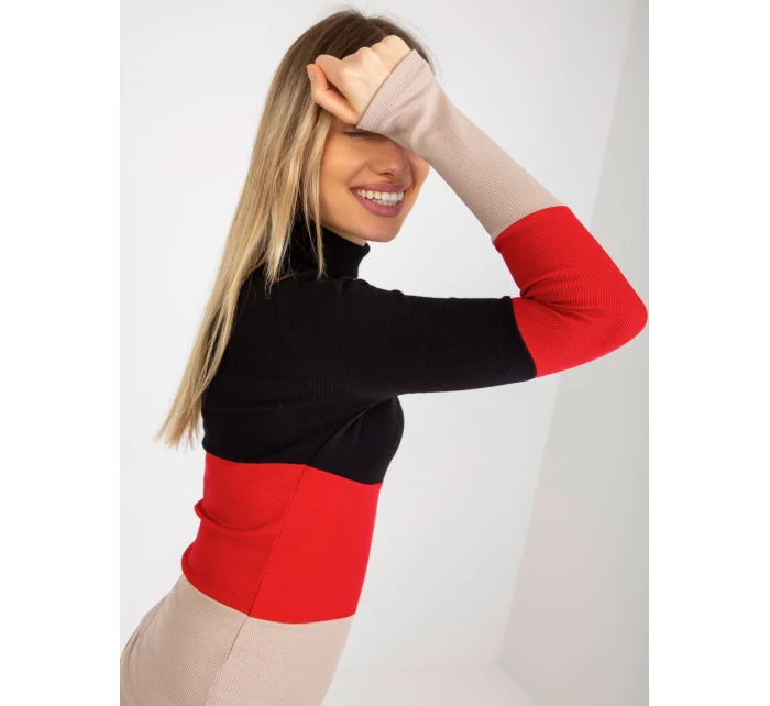 Halenka RV BZ 8465 1.86P černo-červená Halenka RV BZ 8465 1.86P černo-červená