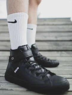 Pánské vysoké zateplené tenisky Big Star - černé