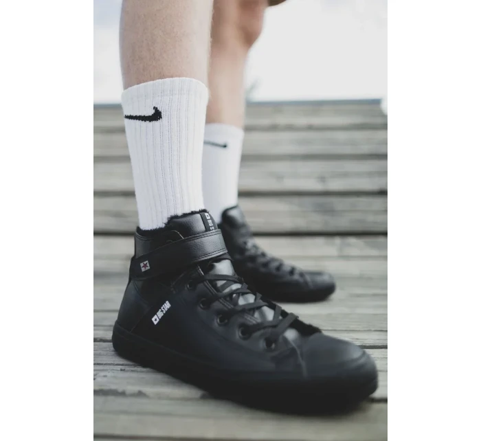 Pánské vysoké zateplené tenisky Big Star - černé Pánské vysoké zateplené tenisky Big Star - černé