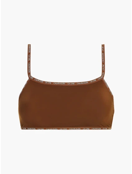 Nevyztužená braletka 2pack QD3806E CJ8 skořicová - Calvin Klein Nevyztužená braletka 2pack QD3806E CJ8 skořicová - Calvin Klein