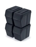 Odpadkový koš 20 l SORTIBOX SET4 PACK ANTHRACITE - konec dětské
