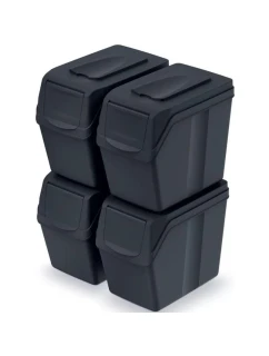 Odpadkový koš 20 l SORTIBOX SET4 PACK ANTHRACITE - konec dětské
