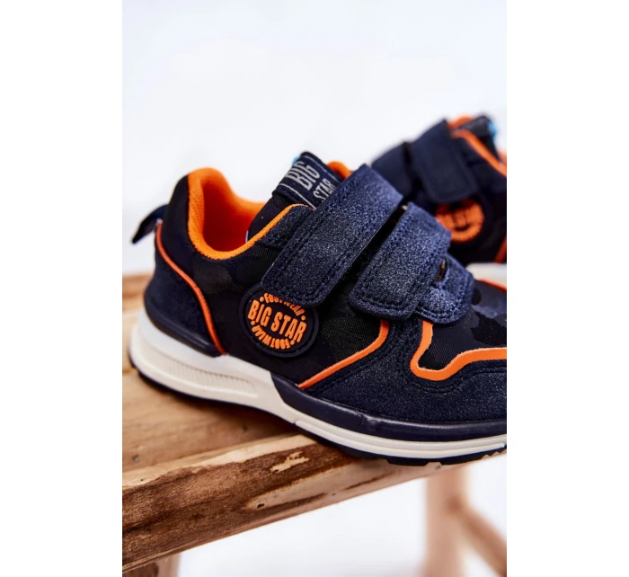 Dětská sportovní obuv na suchý zip Memory Foam System Big Star model 21599209 Námořnická modrá - Big Star Shoes Dětská sportovní obuv na suchý zip Memory Foam System Big Star model 21599209 Námořnická modrá - Big Star Shoes