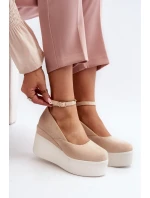 Dámské espadrilky na podrážce světle béžové model 21648498 - Boto