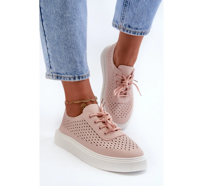 Tenisky Na Platformě Růžové model 21666344 - Boto Tenisky Na Platformě Růžové model 21666344 - Boto