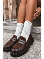 Dámské mokasiny z eko kůže čokoládové Cailen Dámské mokasiny z eko kůže čokoládové Cailen