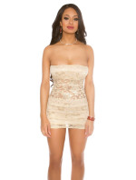 Sexy Party-Bandeau-Minidress with lace