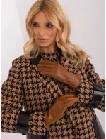 Dámské rukavice AT RK model 20774239 světle hnědá - Fashion Classic Dámské rukavice AT RK model 20774239 světle hnědá - Fashion Classic