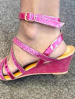 Dámské sandály Nio Nio fuchsiové - Sweet Shoes