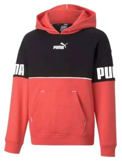 Dětská mikina Jr 670205 35 Černá s korálovou - Puma