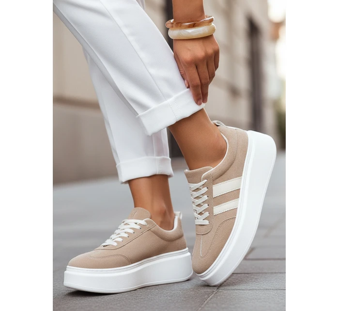 FashionStreet béžové dámské tenisky ZY1377