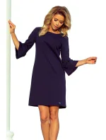 Tmavě modré šaty s krajkou model 6323925