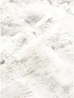 Bílá dámská kožešinová bunda (BR9748-26) Bílá dámská kožešinová bunda (BR9748-26)