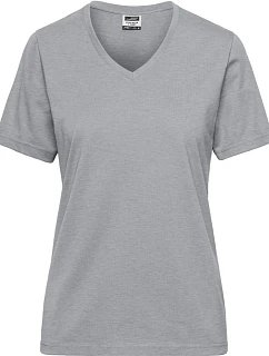 JN Dámské pracovní tričko z bio bavlny Solid 02. grey heather model 22532047 - Daiber