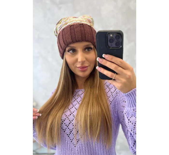 Dámská čepice Feba K330 hnědá Dámská čepice Feba K330 hnědá