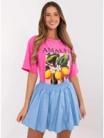 Sukně MI SD model 20941957 světle modrá - FPrice Sukně MI SD model 20941957 světle modrá - FPrice