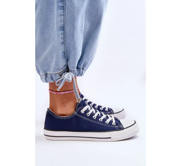 Klasické nízké dámské tenisky námořnická modrá Vegas Klasické nízké dámské tenisky námořnická modrá Vegas