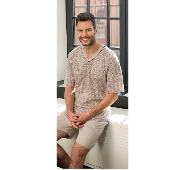 Pánské pyžamo Luna 793 M-2XL kr/r Pánské pyžamo Luna 793 M-2XL kr/r