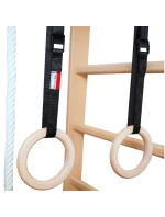 Žebřík s dřevěnou příčkou a příslušenstvím BENCHK 111+A204 dětské