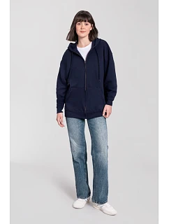 Iconic Premium Hooded Sweat Jacket Mikina s kapucí z těžké bavlny model 22459430 deep navy - Fruit of the Loom