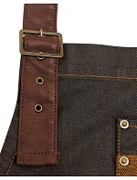 Premier PR 136 Denim zástěra s laclem "Division" 39.0136 black denim