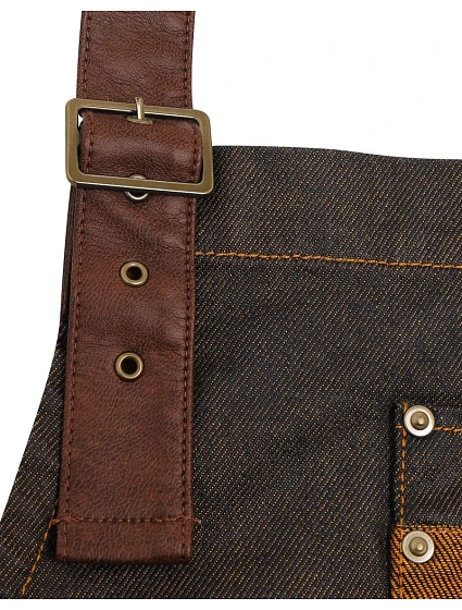 PR 136 Denim zástěra s laclem black denim model 22452883 - Premier PR 136 Denim zástěra s laclem black denim model 22452883 - Premier