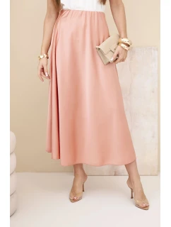 Dámská viskózová model 22025232 sukně tmavě meruňková - K-Fashion