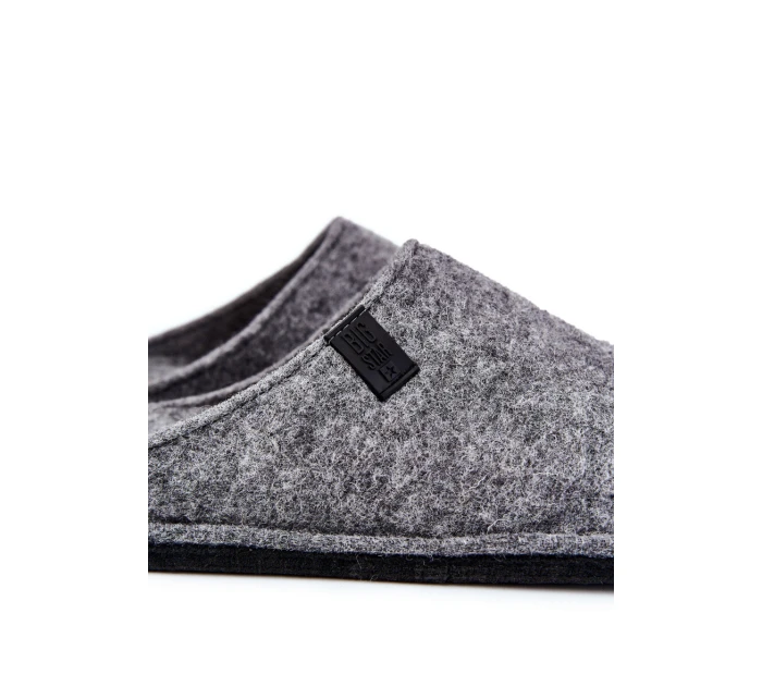 Klasické pánské pantofle Big Star KK176001 šedé Klasické pánské pantofle Big Star KK176001 šedé