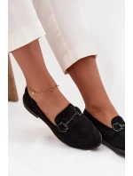 Dámské s ozdobným detailem semiš černé model 21714972 - Boto