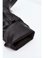 Kozaki Kowbojki Na Słupku Eko Skórzane Ocieplane Czarne Zareen