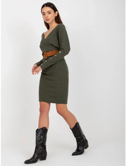 Dámské šaty TW SK BE khaki model 18027450 - FPrice Dámské šaty TW SK BE khaki model 18027450 - FPrice