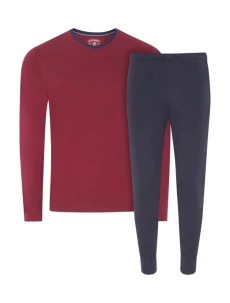 Pánské pyžamo 500014 460 tm. modré-bordó - Jockey