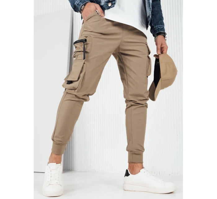 FashionStreet béžové pánské bojové kalhoty UX4163