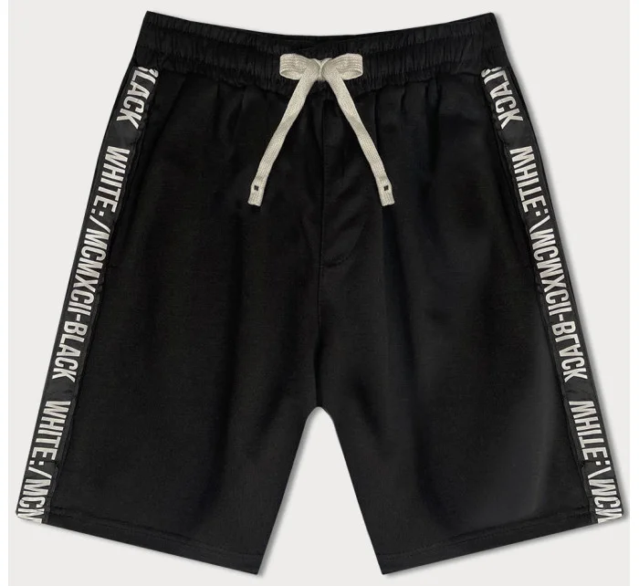 Černé pánské kraťasy model 18612048 - J.STYLE Černé pánské kraťasy model 18612048 - J.STYLE