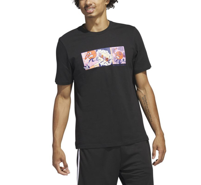 Pánské tričko adidas Lil' Stripe Basketball Graphic Tee M IC1867