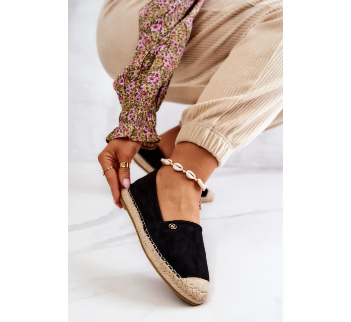 Dámské semišové espadrilky Černá model 21578460 - EVENTO Dámské semišové espadrilky Černá model 21578460 - EVENTO