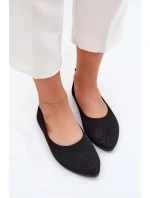 Síťované Textilní Baleríny Dámské Černé model 21703003 - Boto