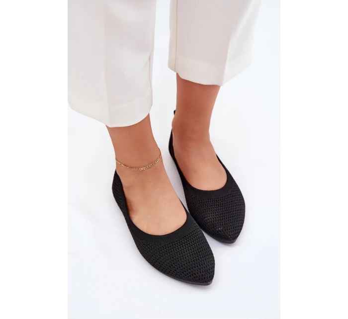 Síťované Textilní Baleríny Dámské Černé model 21703003 - Boto