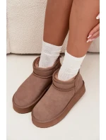 Dámské semišové sněhule Vinceza na platformě – béžové Dámské semišové sněhule Vinceza na platformě – béžové