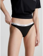Dámská tanga Thong Carousel 0000D1617E 001 černá - Calvin Klein