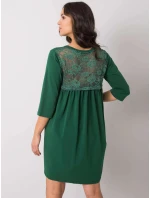 Dámské šaty RV SK 7321.70 tmavě zelené - Rue Paris Dámské šaty RV SK 7321.70 tmavě zelené - Rue Paris