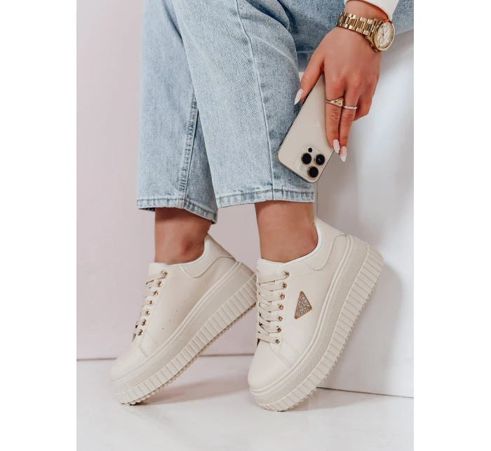 Dámské tenisky na platformě SNIKPIK beige FashionStreet ZY0927