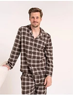 Pyžamo Moraj PDM5700-003 dlouhé rukávy, velikosti M–4XL, rozepínací
